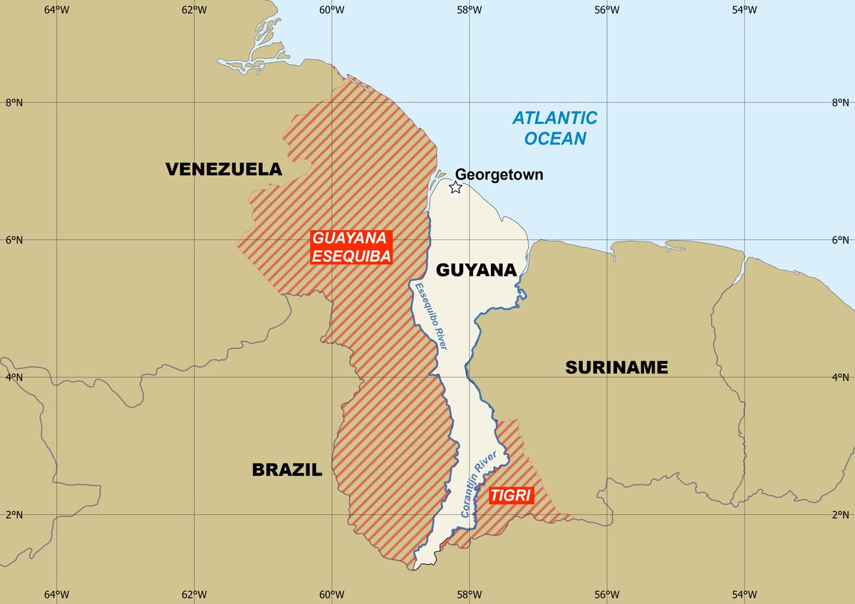 JaVid7Ferr's tweet image. #WrongMap Stop lying 🤡 Here is the real map that they don&apos;t want to let you see. Let everyone in the world know, this is Guyana, a country that usurps, loots, steals and destroys territories of Suriname 🇸🇷 and Venezuela 🇻🇪 @AntroCanal @EsequiboOficial @SurinameCentral