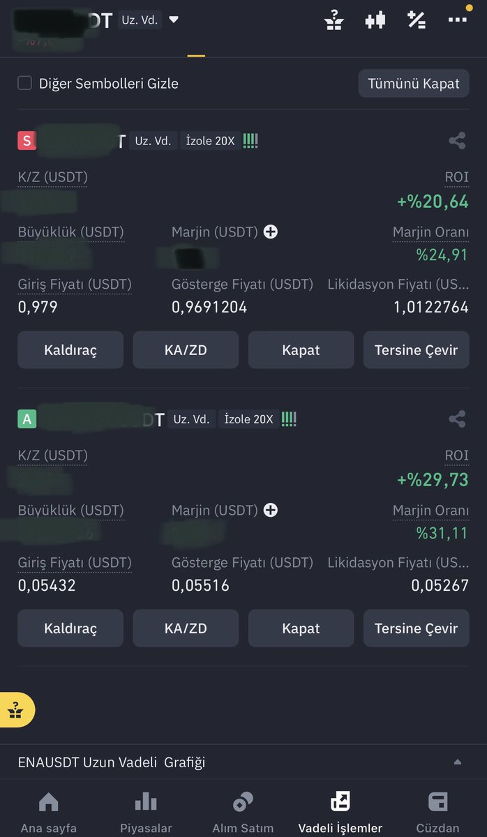 Piyasa öyle karışık ki bi coine long bi coine short girdim. #btc #BTCUSDT #BTCHalving #Binance