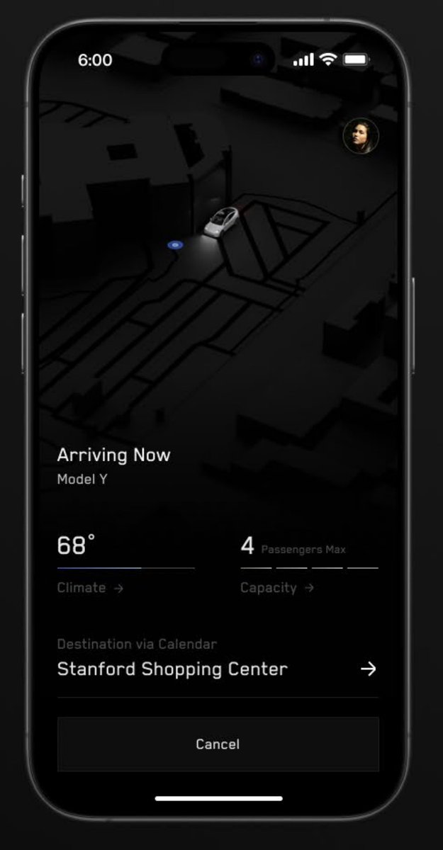 Teslaconomics's tweet photo. Uber may be shitting its pants right now from seeing Tesla's ride-hailing app https://t.co/nc9Iw77VWj