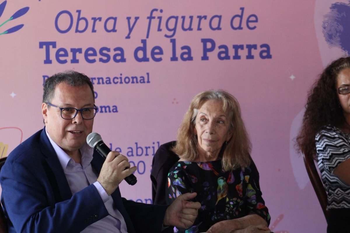 Celebramos el Día Internacional del Libro con un conversatorio sobre Teresa de la Parra a propósito del centenario de la primera edición de Ifigenia con @lauraantillano, Maribel Prieto, Gloria Caballero y Florbella González. Con participación de @MarialciraMatuT y Graeldi Jiménez