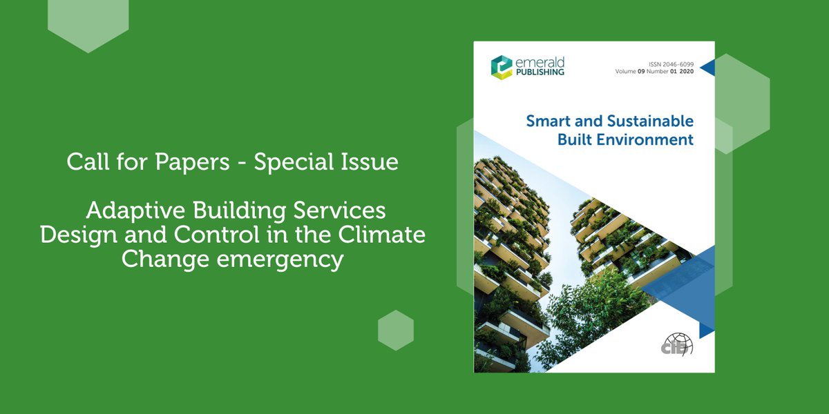 Call for papers! #SASBE seeks submissions for a #SpecialIssue on #sustainablebuilding #energysystems, emphasizing circularity & LCA. Topics: design, manufacturing, reuse & AI to minimize environmental, social & economic impacts. Submissions open July 2024 bit.ly/3UuBQAj