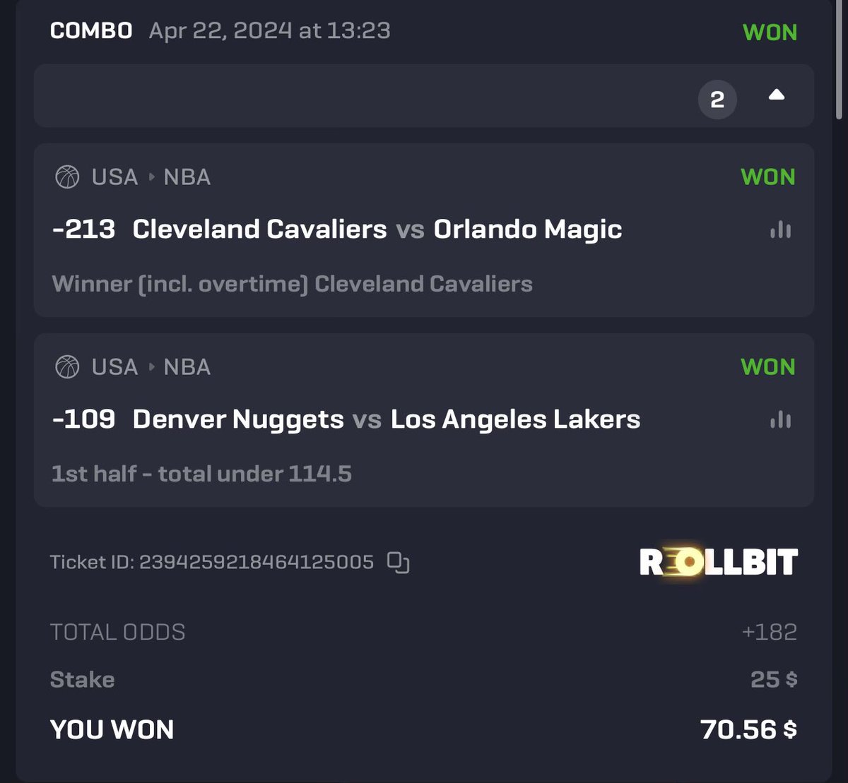 DHSCbets's tweet image. Just a couple of our clients green tickets yesterday