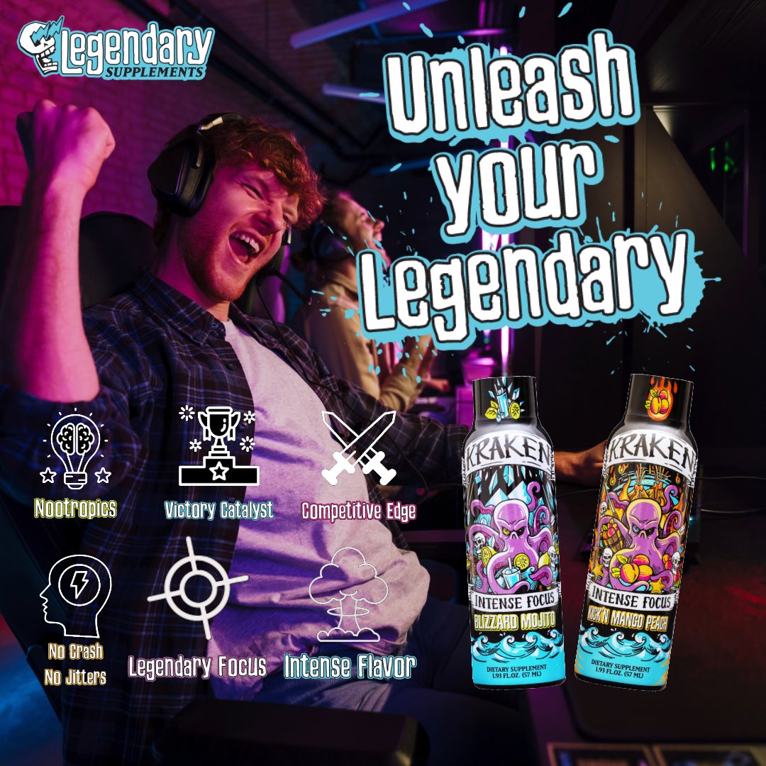 legendary_supps's tweet photo. 🎮 Calling all dads who miss dominating the virtual battlefield! 🕹️ Are you tired of being outplayed by your kids in every game? Feeling like your gaming glory days are behind you? It's time to reclaim your throne with Kraken Intense Focus by Legendary Supplements! 🌊 https://t.co/dOuvcktXYX
