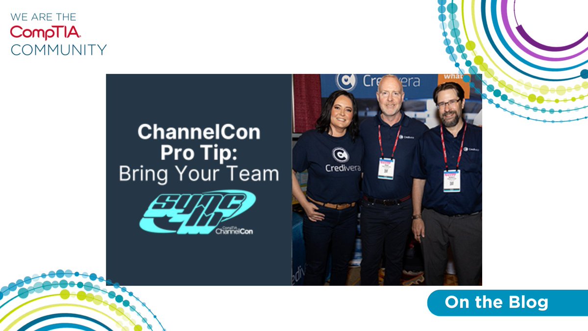 Heading to #ChannelCon in Atlanta, July 30 - August 1? Bring your team along! 🌟 #CompTIACommunity members get FREE registration for the whole company. Learn more on the blog. 🔗 s.comptia.org/3QhM4kR