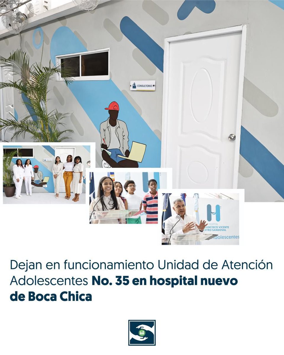 En un acto encabezado por el director Materno Infantil y Adolescentes del SNS, Martín Ortíz,  quedó en funcionamiento la Unidad de Atención a Personas Adolescentes número 35, en el Hospital Dr. Francisco Vicente Castro Sandoval, (hospital nuevo de Boca Chica). 

#SNSRD