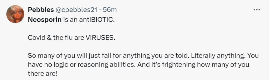 ConstantRebel55's tweet photo. Beware the armchair medical scientists of Twitter/X (in the pic below). @VirusesImmunity is one of the most reputable infectious disease experts in the world. If one of her studies indicates this correlation, it's worth paying attention to. #Neosporin #Neomycin https://t.co/5IeSHvYOLz