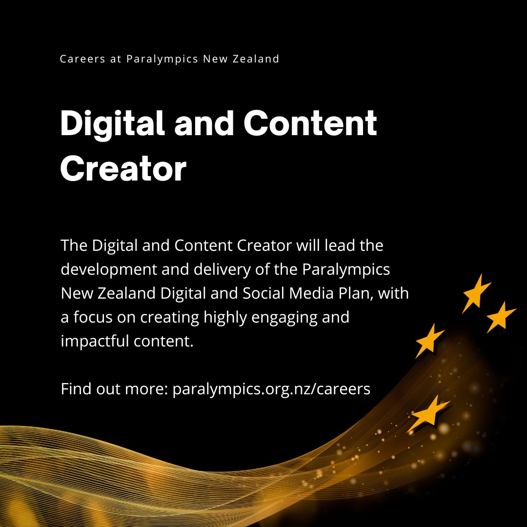 💡 Check out these amazing opportunities and others at 
paralympics.org.nz/careers

#DreamJob #JoinTheTeam #CareerOpportunities #MakeADifference #Hiring