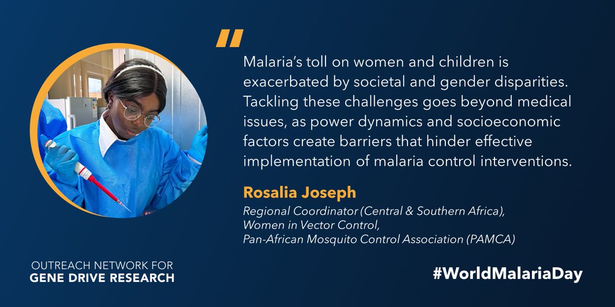 For #WorldMalariaDay, @RosaliaNJoseph @pamcafrica @Pamca_Wivc tells us about her work to build the capacity of women in the field of #VBDs such as #malaria.⬇️ bit.ly/3Jl9XnU #SheFightsMalaria #GenderEquityHumanRights