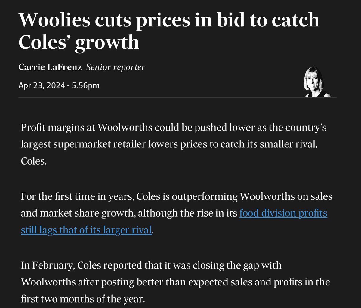 Woolworths sales have taken a hit cause of their #AustraliaDay #ANZACDay and other woke stances #woolworths #coles #auspol shoppers have moved en mass