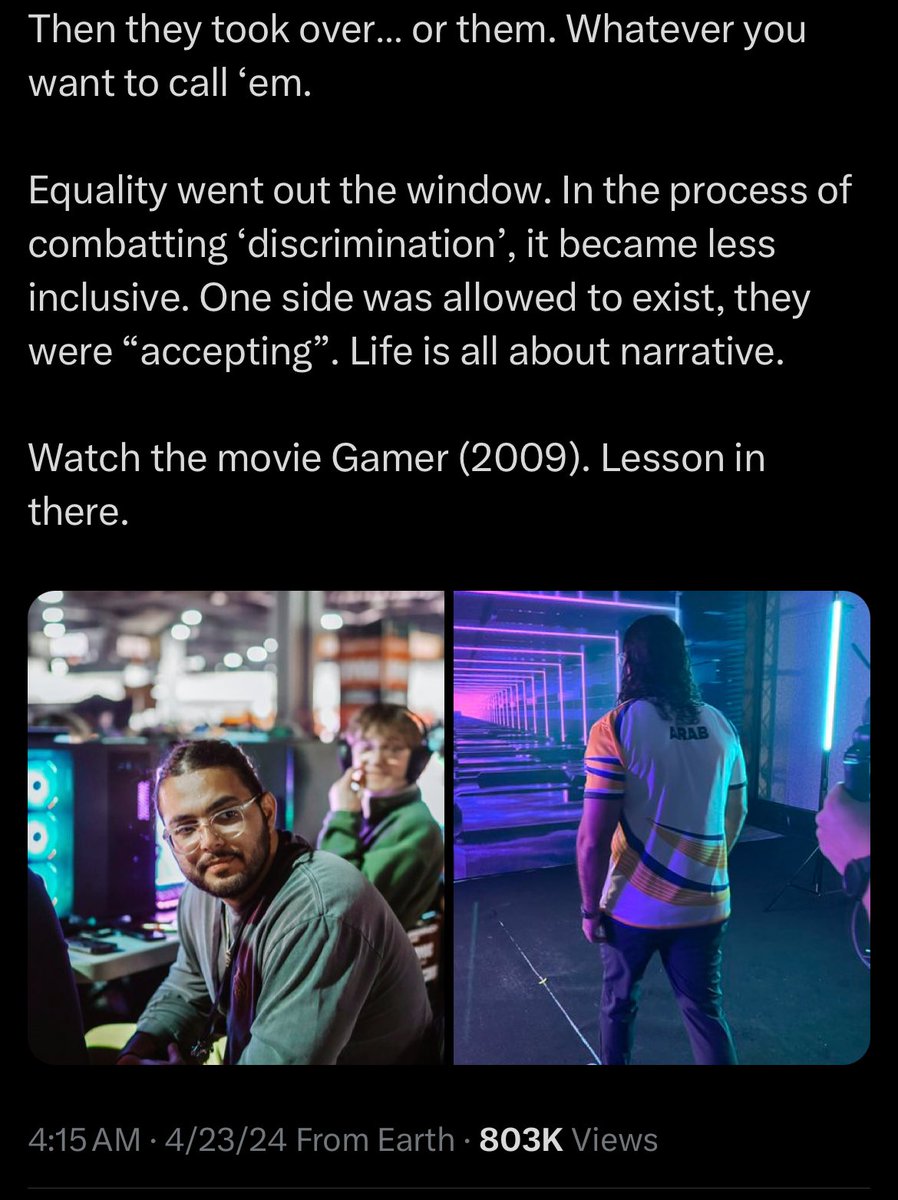 If you NEED to be a sexist racist piece of shit in a game to release anger; try therapy. 

That’s not an anger release, it’s just your personality, unfortunately.

LGBTQIA+ people only have representation in about 2% of all video games. Since this also screams “I’m gonna have a