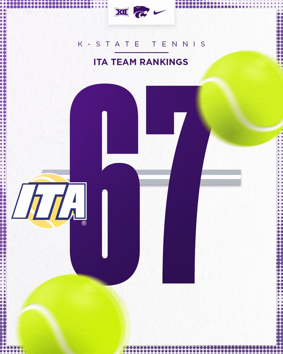 Ending the 2024 season in the rankings and with a win in the @Big12Conference Championship over the #46 ranked team 🎾 #KStateTEN x @ITA_Tennis