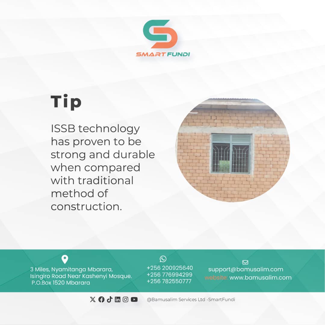 smartfundiug's tweet photo. Build your dream home sustainably with Interlocking Stabilized Soil Blocks (ISSB) from SmartFundi! ♻️ Our blocks are made from waste soil sourced from pit latrines and land leveling, making them eco-friendly and affordable. #SustainableLiving #EcoFriendlyConstruction #smartfundi https://t.co/wfED5lMY1J