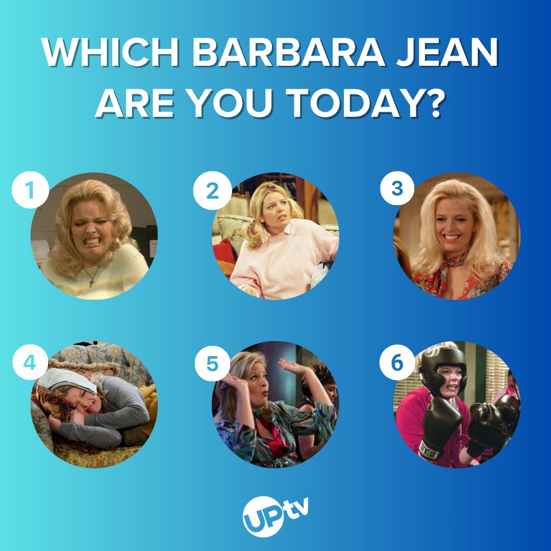 We all know that Barbara Jean is a whole mood! 🎭

Which one of her expressions sums up how your week is going so far? 🤔 Share your mood in the comments!

#Reba | #TuesdayMood