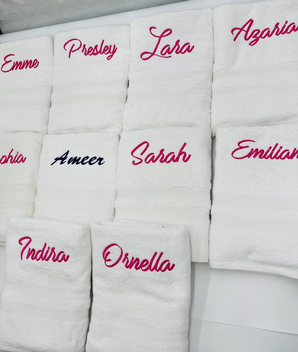 30% off Sitewide w/Free UPS Ground Shipping! Personalized 100% Cotton Bath Towels loom.ly/mnv8OV8 
#anniversarygift #bathtowel #graduationgift #birthdaygift #mothersdaygift #personalizedtowel #weddingtowel #customizedtowel #personalizetowel #embroidertowel #etsy #events
