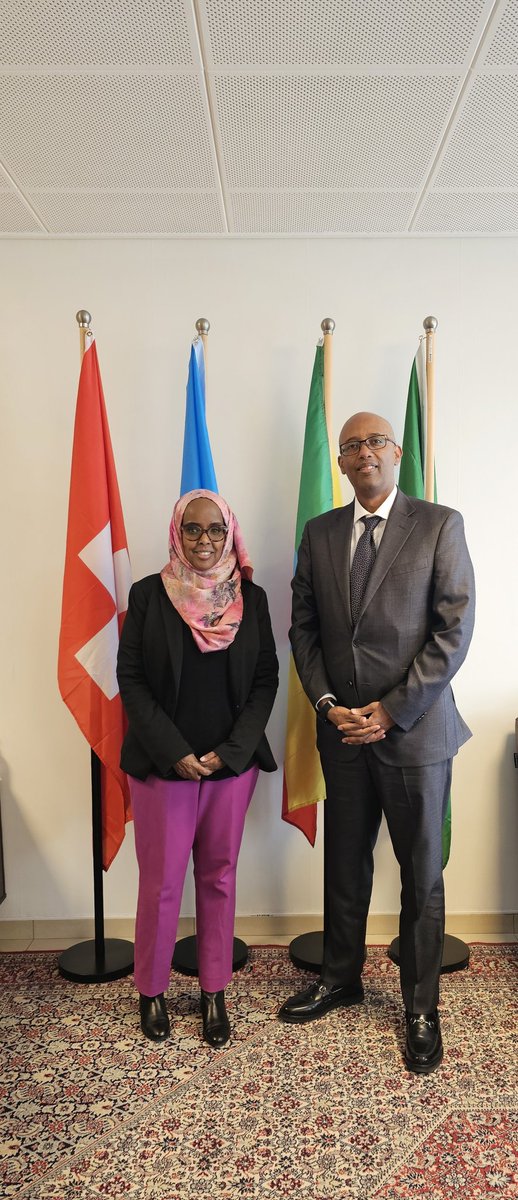 Pleasure meeting with H.E. @FouziaAbass Ambassador of the Republic of #Kenya to Switzerland. Hope to work together in #Bern to attract #Swiss investment and tourism to our respective countries and region in a spirit of cooperation and good neighborliness.