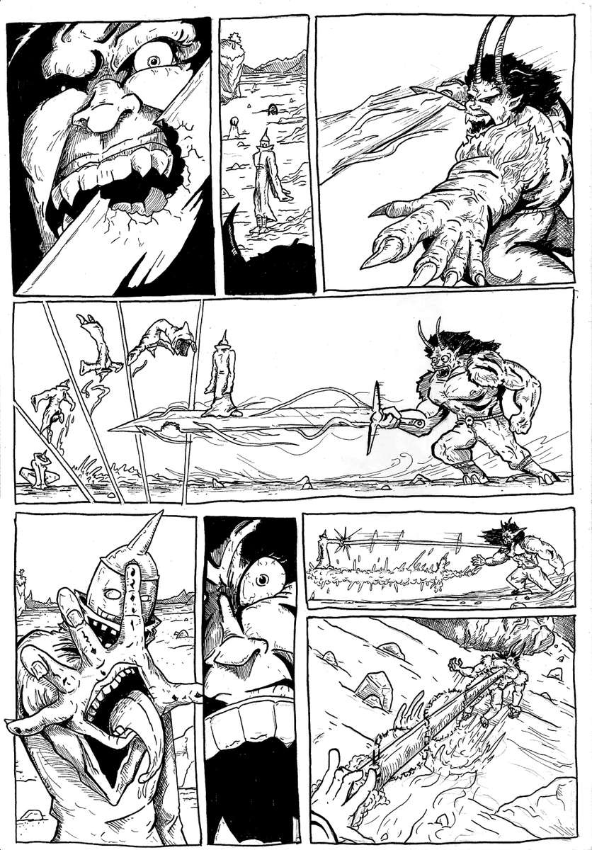 JakeBostain's tweet photo. @cerealpancake I'd like to think I am close to a manga style! Heavily inspired by both manga and western comics. https://t.co/B1FSVXorsl