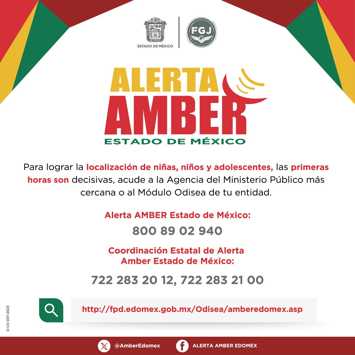 La #AlertaAmber es una red que involucra autoridades, medios y sociedad para emitir cédulas de niñas, niños y adolescentes que se encuentren en riesgo por motivo de su desaparición. Conócela.