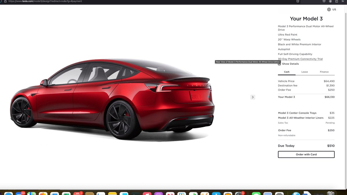 WeedManDC's tweet photo. So @Tesla, let me get this strait...You can buy the fasted production street car in its class (0-60 2.9 sec) fully loaded that drives itself for $66k?!?!
God damn it, I love this company.
#IYKYK #Tesla #FSD #M3Performance #BullishAF https://t.co/sYrD4xv8Zs