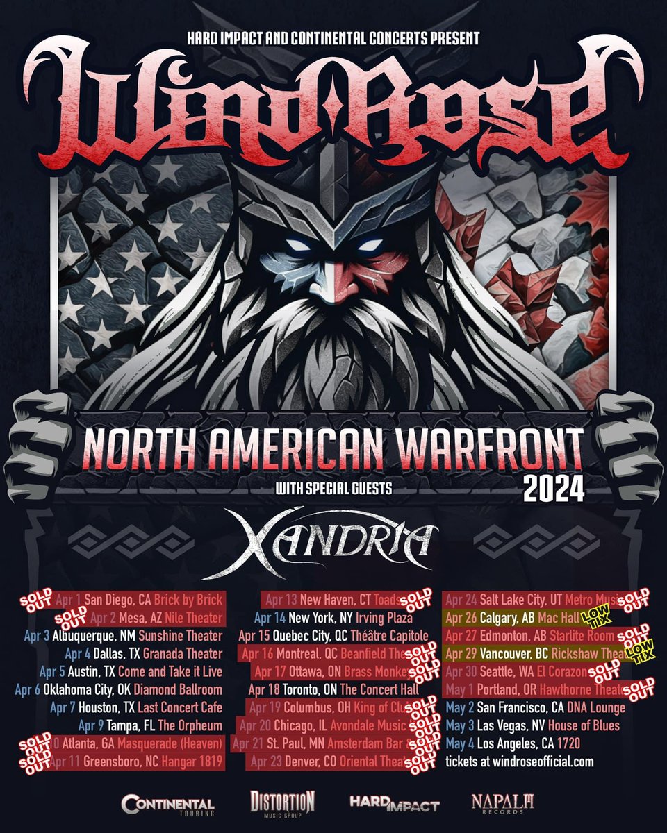More sold out shows 🤯 #xandria #windrose