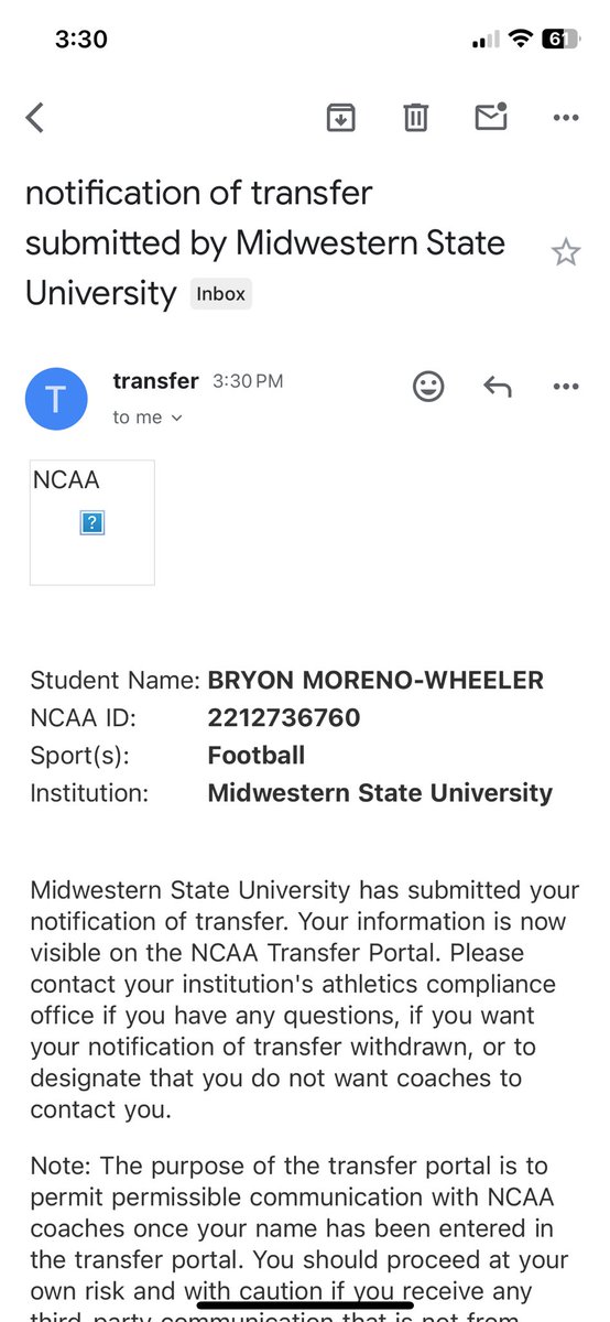 In the transfer portal looking for opportunities.