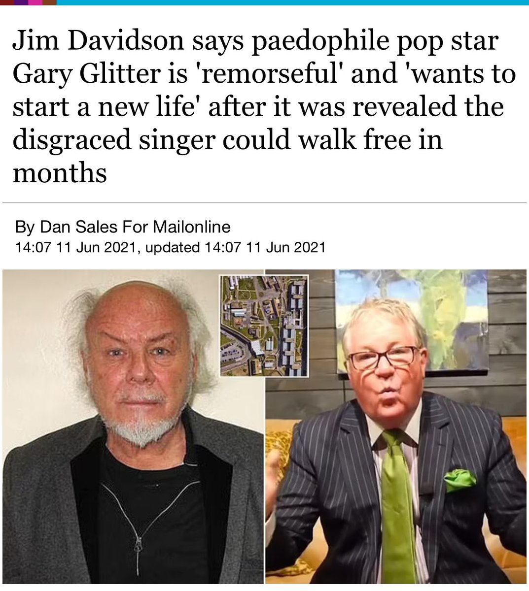 Gary Glitter, best mate of Jim Davidson.
#JustSaying #GaryGlitter #ThePopstarPaedophile