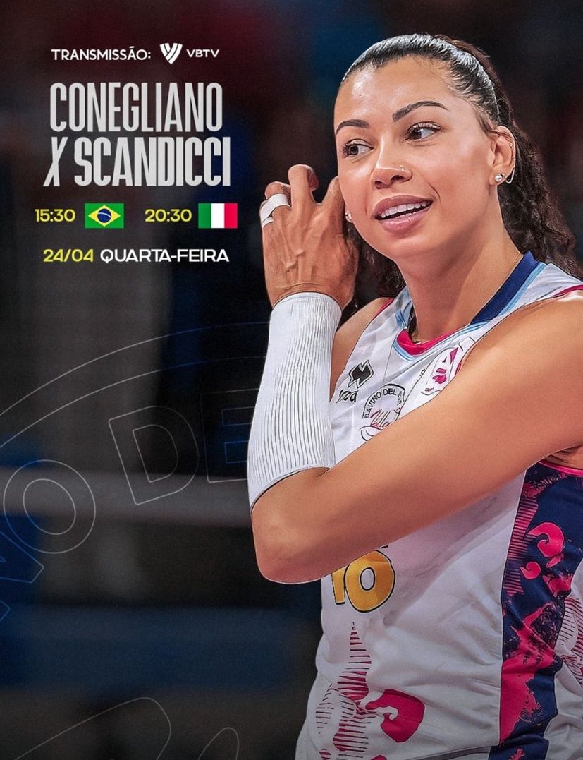 Amanhã tem a nossa Carolana em mais um jogo na final do Campeonato Italiano 🏐🔥 Boa sorte, Carol 🇧🇷🇧🇷🇧🇷🇧🇷🇧🇷 Transmissão da Voleibol TV