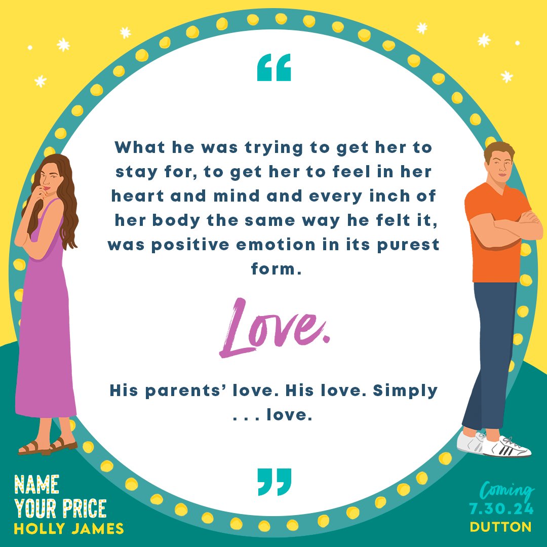Read a snippet of NAME YOUR PRICE, Holly James' swoon-worthy new rom com! Preorder your copy: bit.ly/nameyourpricen…