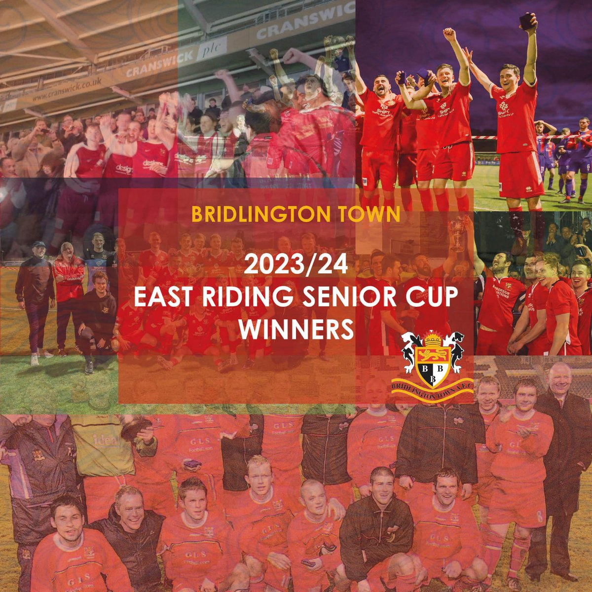 Full time
North Ferriby 1 Bridlington Town 2

A goal worthy of winning any cup final from Lewis Dennison in added time.
The East Riding Senior Cup is staying at Queensgate!
