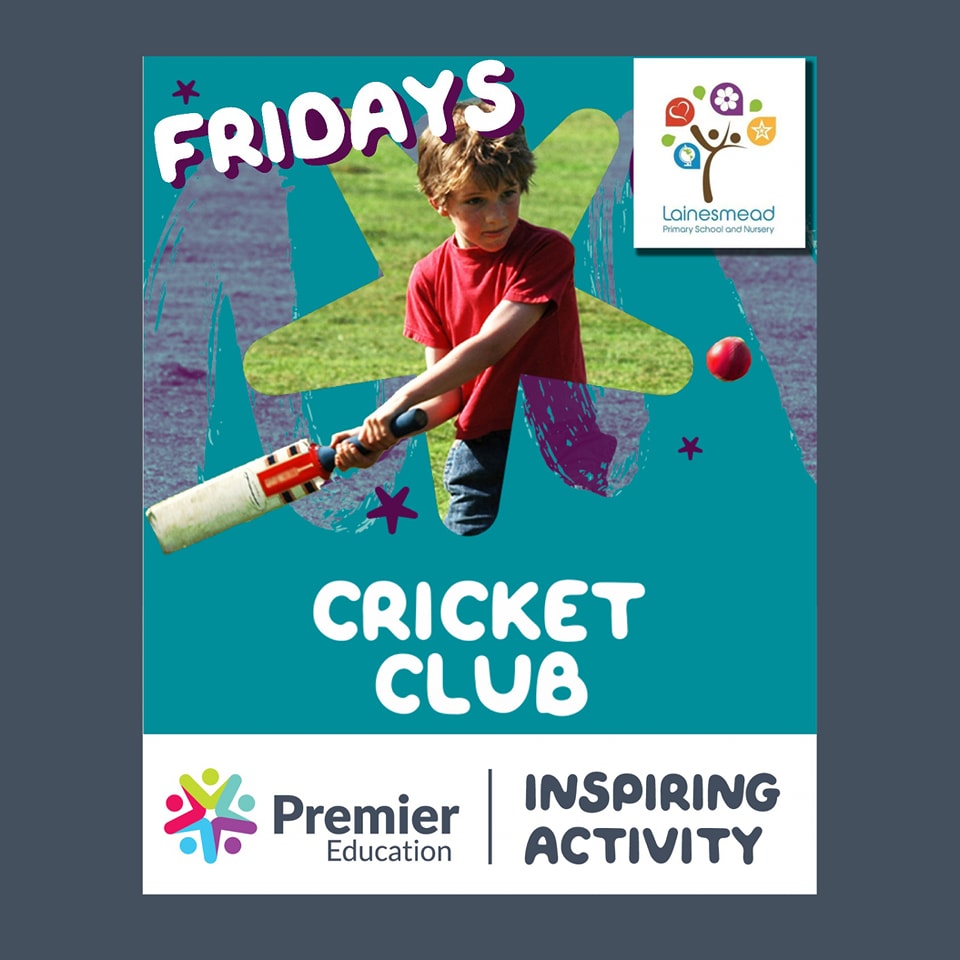 PremierSwindon's tweet photo. 𝗖𝗿𝗶𝗰𝗸𝗲𝘁 𝗔𝗳𝘁𝗲𝗿 𝗦𝗰𝗵𝗼𝗼𝗹 𝗖𝗹𝘂𝗯 at @LainesmeadSch

Because every part of this sport involves a new kind of movement, cricket helps to improve an incredible range of fundamental skills. 

#PremierEducationSwindon #Cricket #Swindon https://t.co/M1o4xUI3Q2