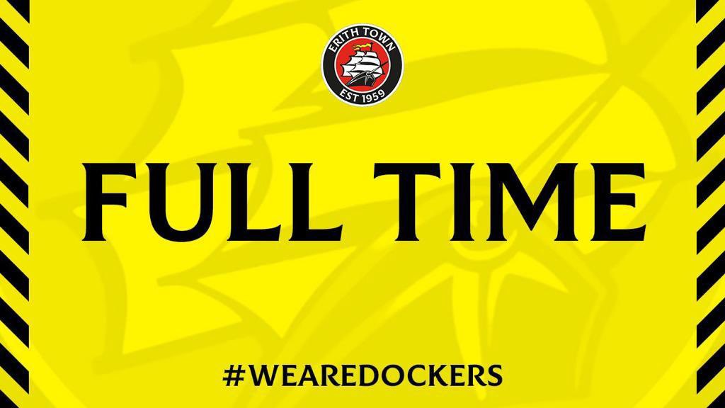 It ends here 2-0 to the home side.

⚪️⚫️ 2-0 🟡⚫️

#DealErith #WeAreDockers