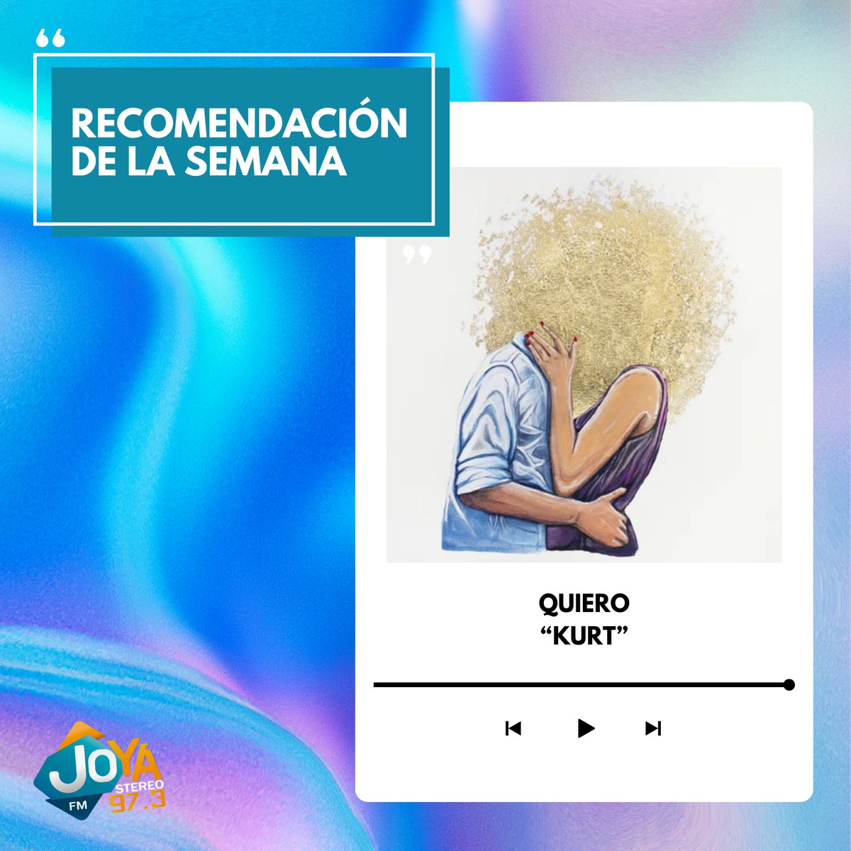 ¿Listo para una experiencia auditiva única? 🎵 Esta semana te recomendamos 'Quiero' de Kurt 🔥 Una canción que te transportará a través de emociones y paisajes sonoros inolvidables 🥰 No te pierdas esta joya musical 😍