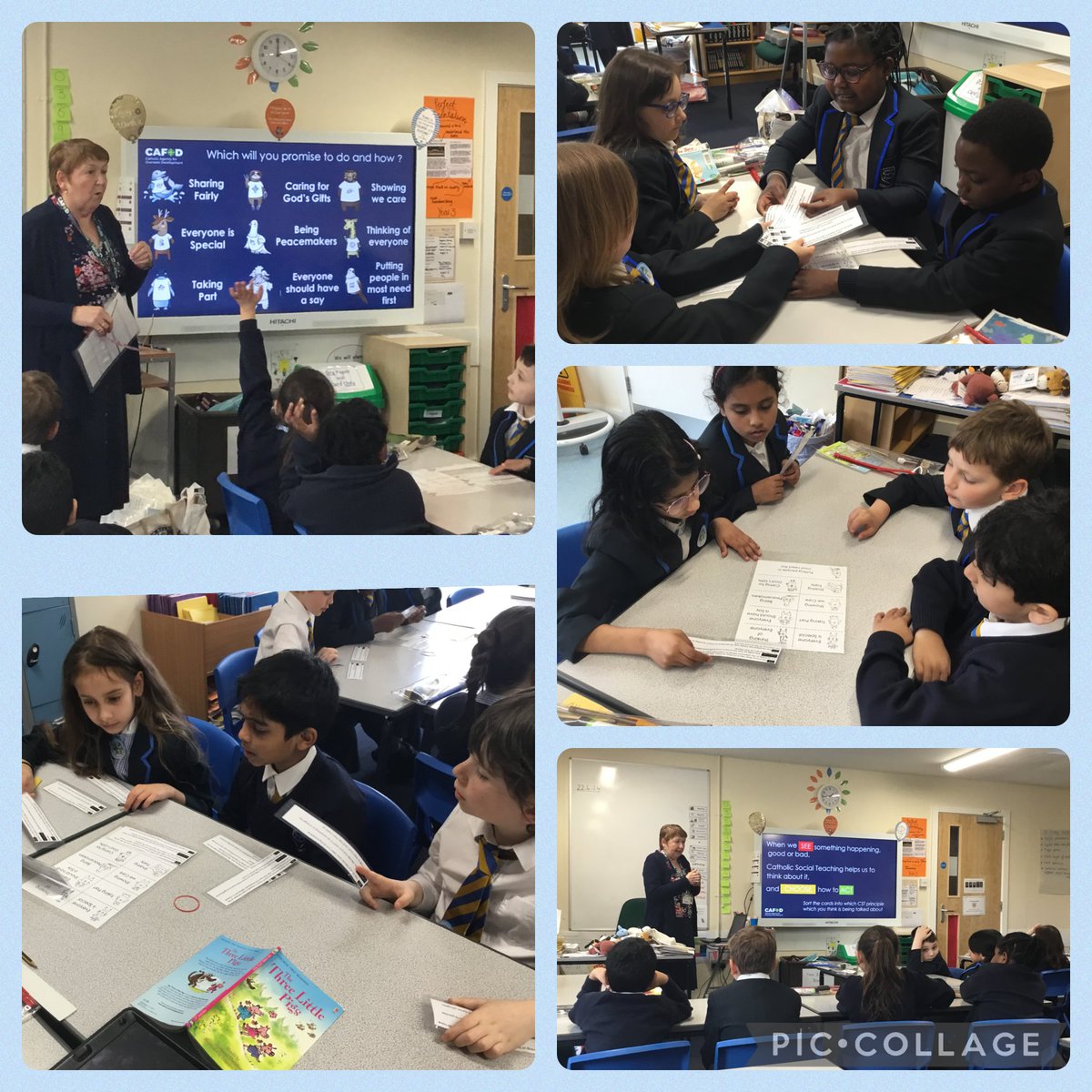 bsmyear3's tweet photo. Year 3 took part in a #CatholicSocialTeaching workshop  with @ann54neale. They showed great teamwork and respect to our visitor. 🙌 @CAFODSchools @OLOLCatholicMAT @Bostonstmarys https://t.co/KNS016M3dT