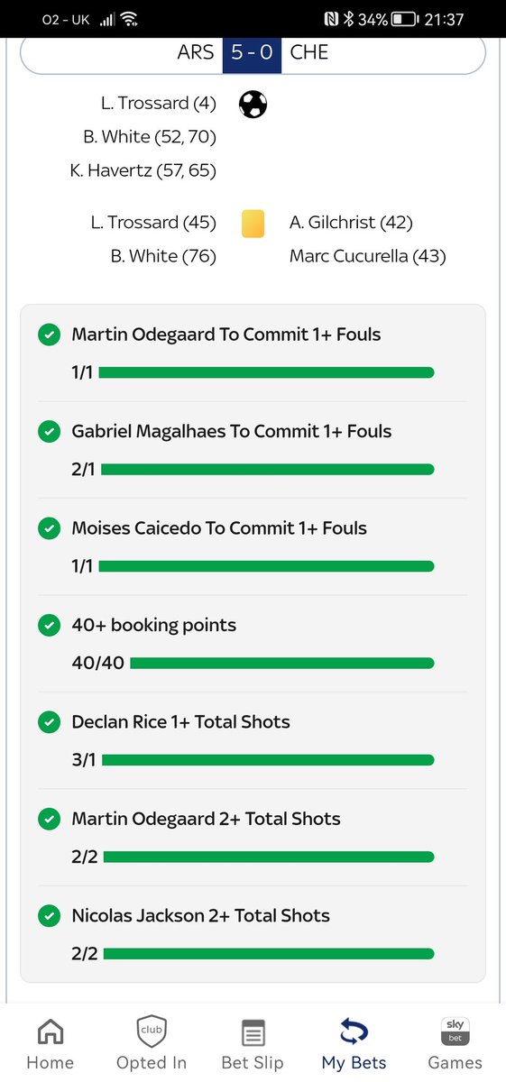 @BadManBetting Cheers Badman used your bet builder and added a couple from the key stats and stats pack, I did take off the over 2.5 goals which I wish I didn't now