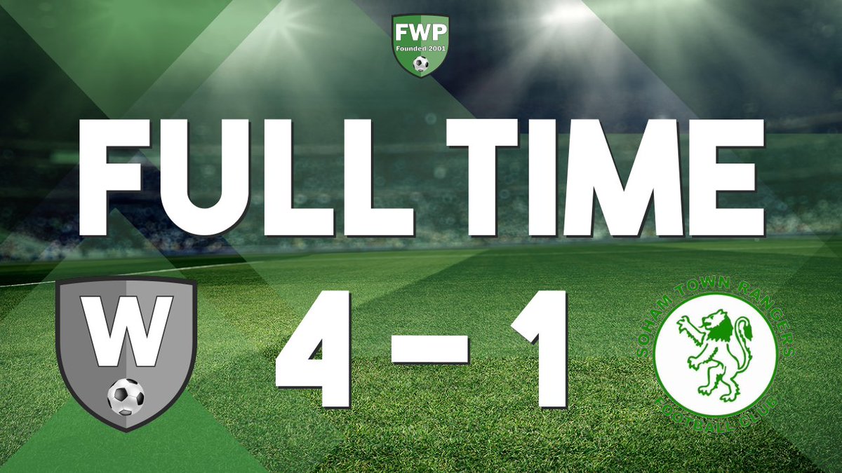 FULL-TIME: Woodbridge Town 4-1 Soham Town Rangers fwp.co/zMmTnH