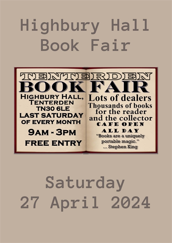 We'll be at #TenderdenBookFair this Saturday from 9am to 3pm