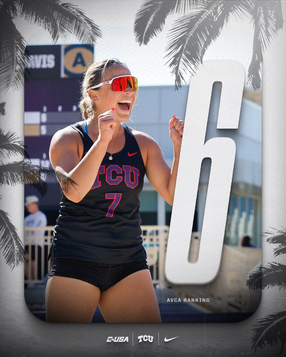 Holding it down at 𝗡𝗼. 𝟲 💜 #GoFrogs🐸🏖🏐 x #OneTeam