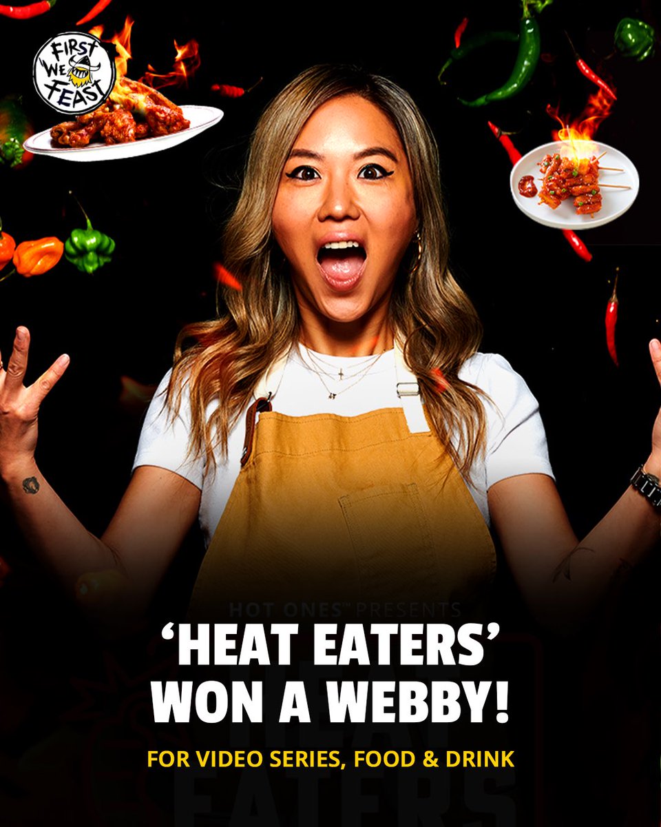 Big news, spice lords! Our series, Heat Eaters, officially won its first @TheWebbyAwards award! 🎉 Shout out to everyone for voting and supporting us on our spicy journey! Who is ready for a season 3? 🔥👀