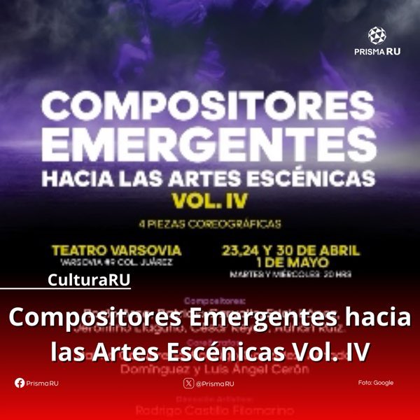 Hoy en #CulturaRU | <a href="/TamaraQuiroz_M/">Tamara Quiroz</a> habla de Compositores Emergentes hacia las Artes Escénicas Vol. IV, bajo la dirección de Rodrigo Castillo Filomarino.

#RelatamosAlMundo🌎 #RadioUNAM 96.1FM📻