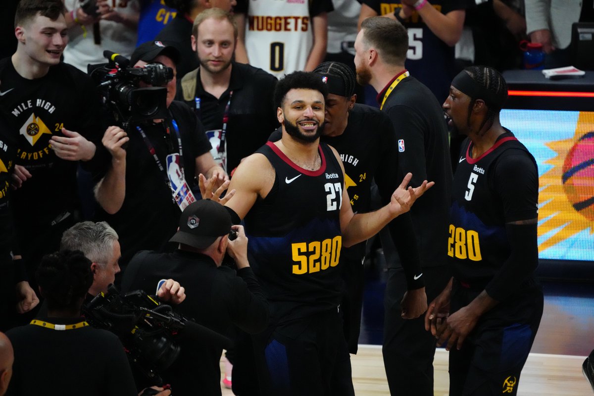 Jamal Murray came up big in the clutch for the @Nuggets. 💪 More from Game 2: bit.ly/49SAt2P Are the @Lakers capable of getting off the ropes? 🏀 Check out #NBA options with #Proline: bit.ly/49VVp8R 📸: USA TODAY Sports @StadeProligne