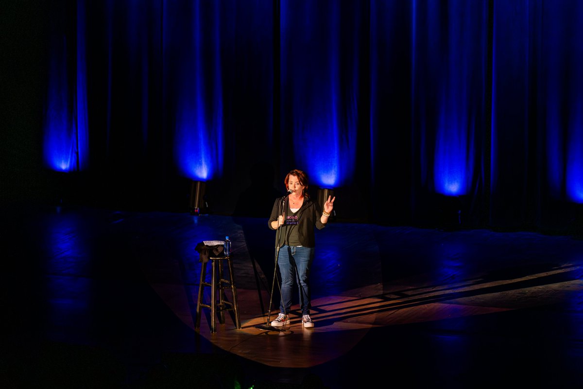 It's always the best night when @KathleenMadigan is in the house! 📷: Jon Bryan