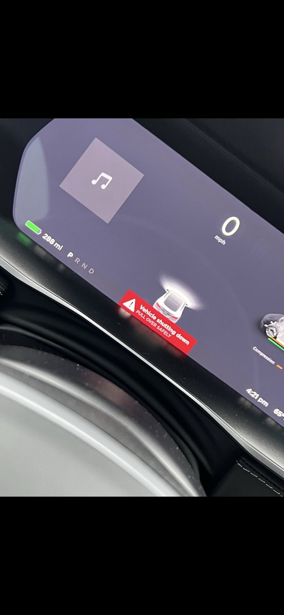 Cameron_Doane's tweet photo. @DotComParker @elonmusk My 2019 model S P100D W/Ludicrous mode and automated driving features had a “Front drive unit failure.” 
It stranded me… luckily safe area. 
Dealer gets car a day later and says the front motor was bad. It had 20,000 miles on it. Car was mint. Weeks of bad service so I sold it. https://t.co/7G2KJQ2y2R