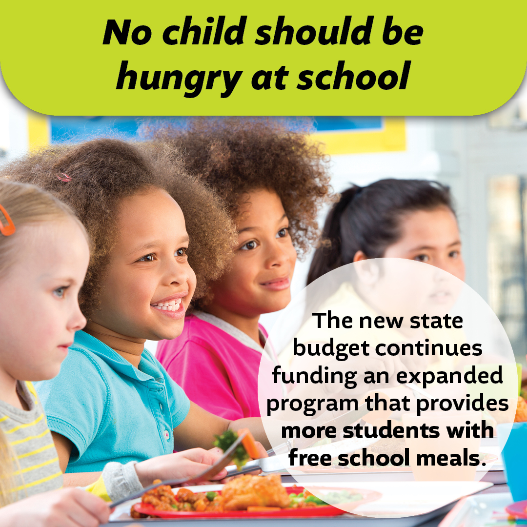 There’s nothing more valuable we can give our children than a strong start in life. That’s why in this year’s state budget, the #NYSAssemblyMajority is continuing access to free, healthy meals for students and protecting New York schools from harmful cuts in funding.