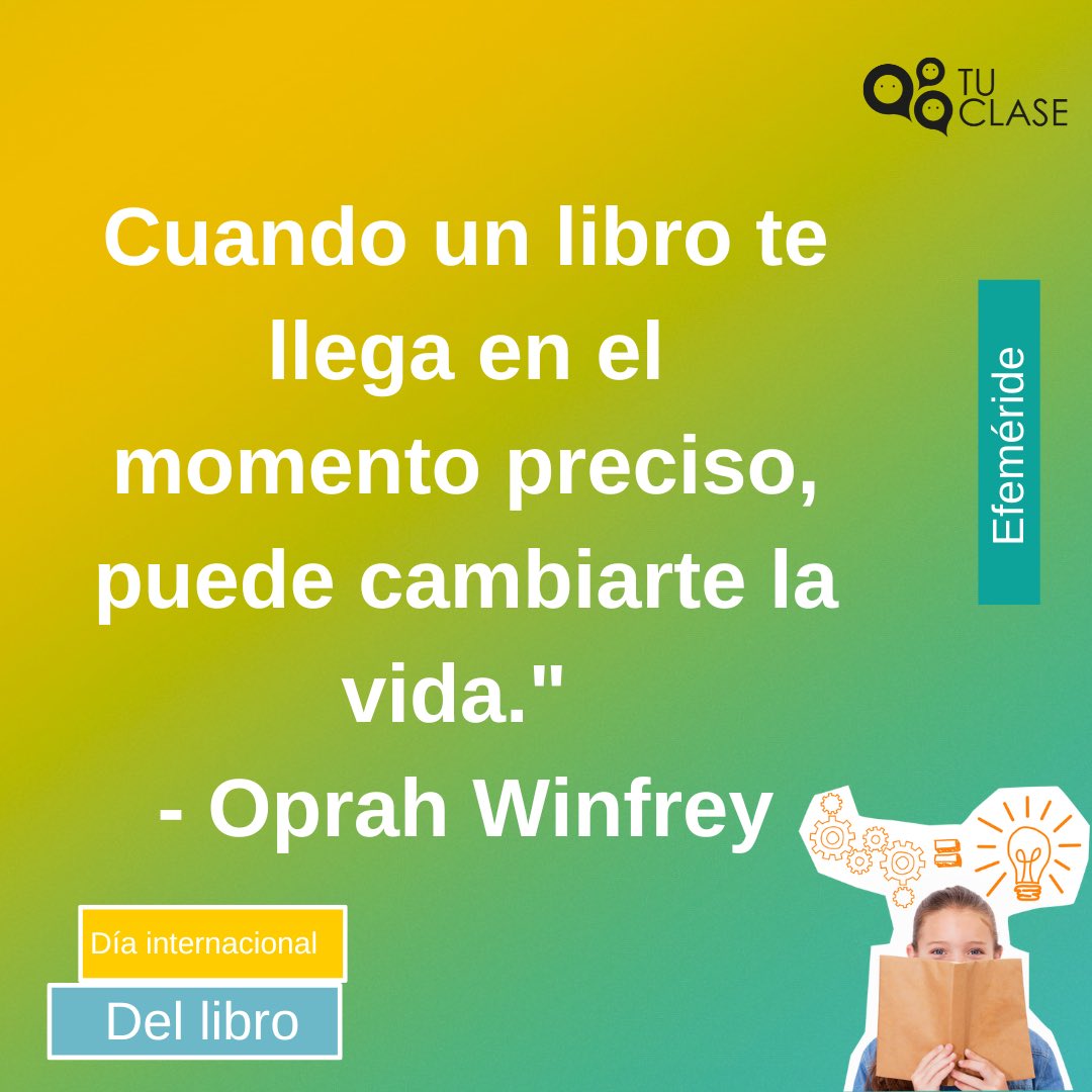 #LeerEsCrecer: Celebremos el #DíaDelLibro con pasión y compromiso. El #ConocimientoInfinito te espera en cada página. ¡Sumérgete en la aventura de la lectura y descubre nuevos horizontes! La lectura transforma mentes y corazones. 💕