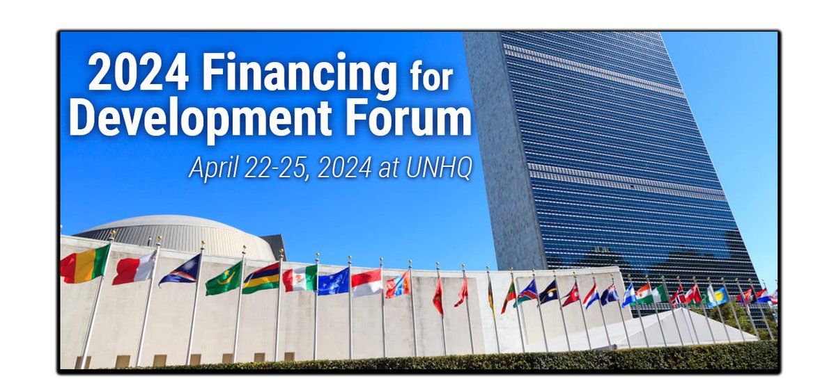 Let's finance the future we want! Join us at the @UNECOSOC Financing for Development Forum, April 22-25, 2024, to explore innovative financing solutions and accelerate progress towards the #GlobalGoals. #Fin4Dev
financing.desa.un.org/what-we-do/ECO…