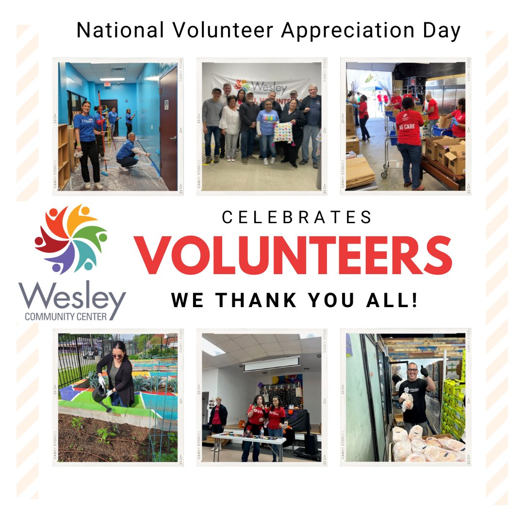 This week is National Volunteer Appreciation Week! Thank you to our amazing volunteers who graciously gave their time & support helping us in the food pantry, landscaping, and playing games with our seniors and youth. It’s because of volunteers that our programs are possible!
