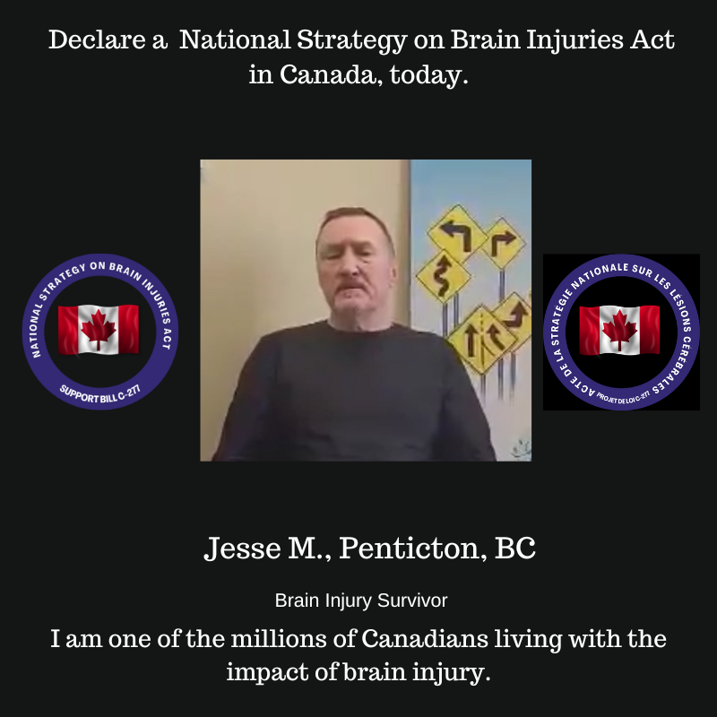 Day #45   of the 125 Days to Say Yes! campaign. Meet Jesse of Penticton, BC. Jesse's MP is @CanningsNDP. @AMacGregor4CML @markholland Contact   your Member of Parliament today to ask for their support for a national brain injury strategy. #nationalstrategyonbraininjury #BillC277