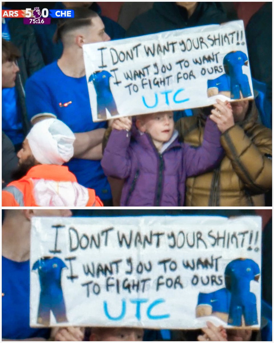 🔵A Chelsea Fan with a Clear Message 📝 ' I DONT WANT YOUR SHIRT!! I WANT YOU TO WANT TO FIGHT FOR OURS'