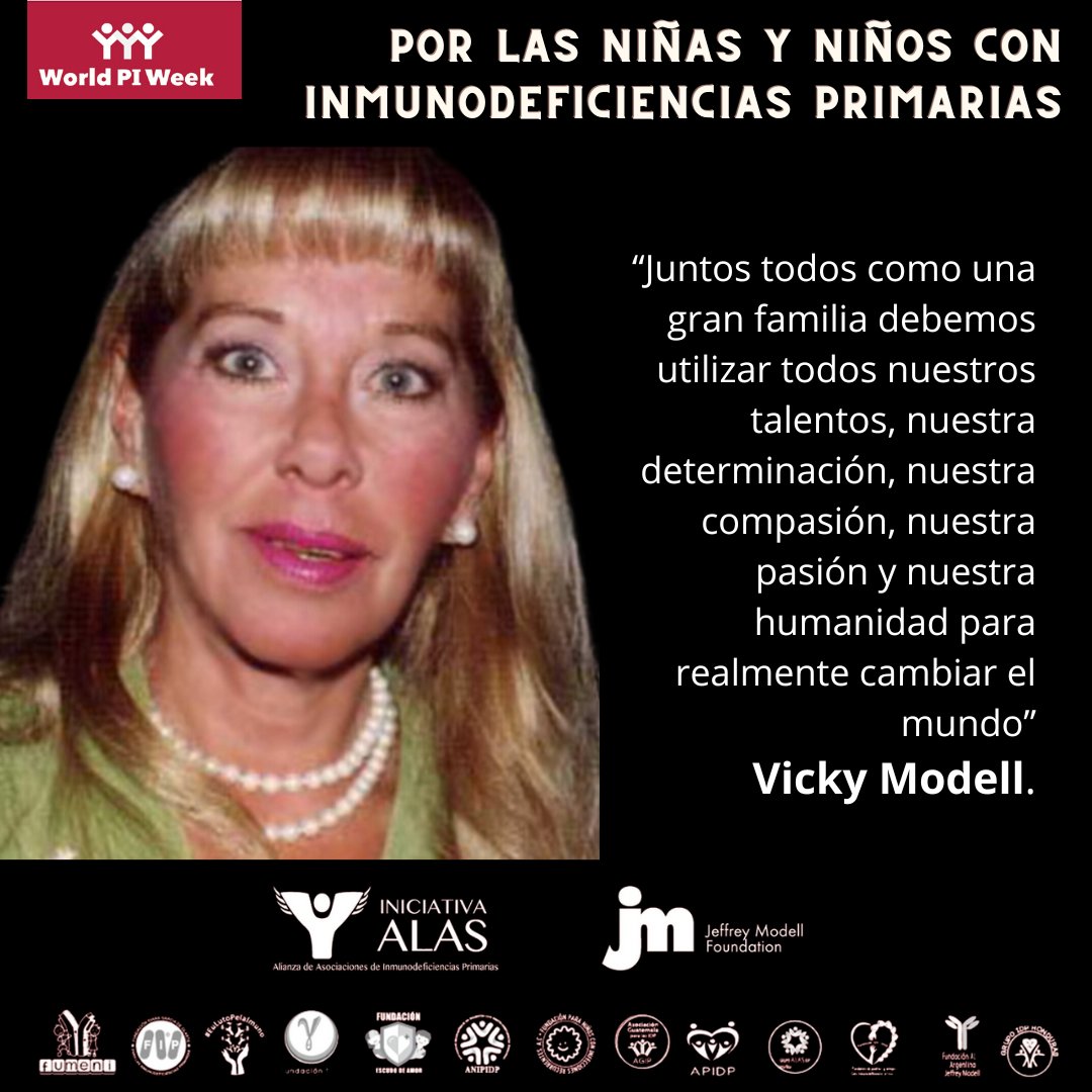 Ella nos inspira a continuar su legado para cambiar la situación de las niñas y niños que nacen con #InmunodeficienciasPrimarias en América Latina con #DiagnósticosOportunos #AccesoATratamiento #Gammaglobulina #TrasplantesCPH <a href="/Info4PI/">Jeffrey Modell Foundation (JMF)</a> #WPIW