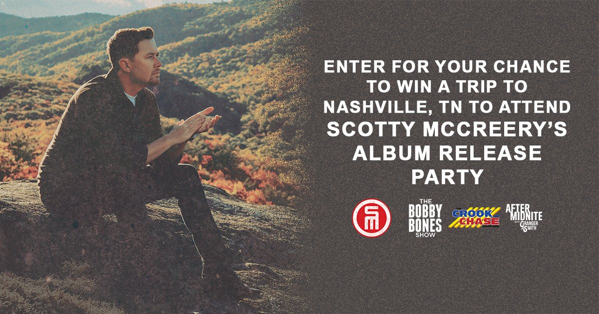 Scotty McCreery is the newest member of the Opry! We have your chance to win a trip to Nashville to celebrate with Scotty the release of his new album 'Rise & Fall' at his exclusive party and attend the Opry on May 11th. ENTER HERE ihr.fm/3VWC8B8 for your chance to win!