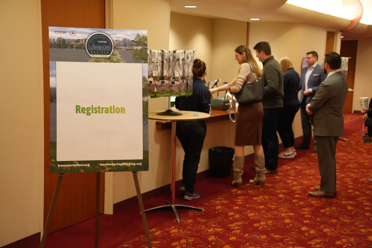 WisconsinDOT's tweet photo. WisDOT is proud to host the AASHTO Spring Meeting in Madison this week! Transportation leaders from across the country are here to collaborate on the biggest issues facing the industry. Welcome to Wisconsin and we look forward to a great week! #aashtosm https://t.co/RsaKThmryX